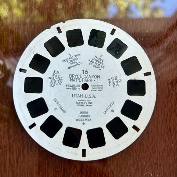 Vintage View-Master Reels – Bryce Canyon & Vancouver – Sawyer’s Inc. 1950s/60s - Picture 7 of 9